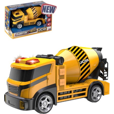 JCB Domíchávač betonu pracovní stroj na baterie Světlo Zvuk plast