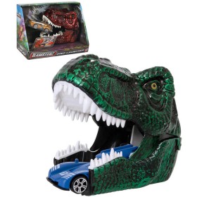 Teamsterz Dinosauří útok set žraločí hlava s vystřelovacím autíčkem kov 2 barvy