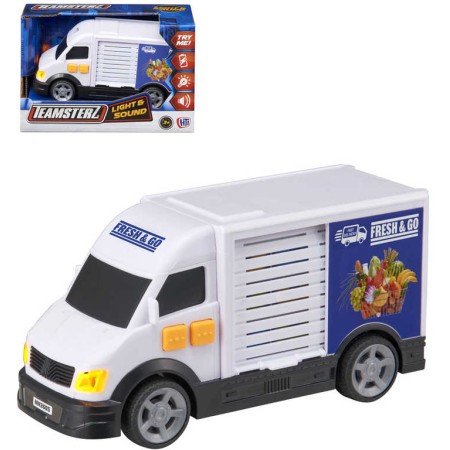 Teamsterz auto dodávka potraviny na baterie Světlo Zvuk plast