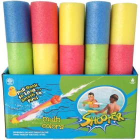 Dělo vodní soft 26cm pěnová trubice lehká dvoubarevná na vodu 4 barvy