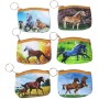 Peněženka dětská koníci 11x9cm na zip 6 druhů v sáčku