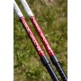 KUBISPORT Trekingové hole set 1 pár s příslušenstvím červené