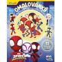 JIRI MODELS Omalovánky se svítícími samolepkami Spidey