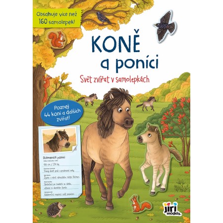 JIRI MODELS Svět zvířat v samolepkách Koně a poníci