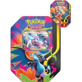 Hra Pokémon TCG Spring ex Tin Mega Charizard 4x booster kovový box 2 druhy