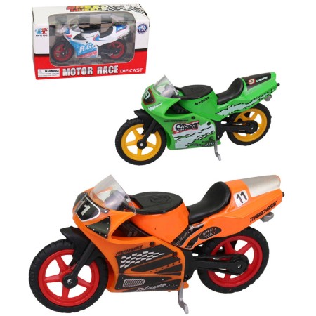 Motorka sportovní kovová 1:24 závodní motocykl 7 barev