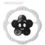 PROFIBABY Baby chrastítko kruh hvězdička kytička černobílé pro miminko