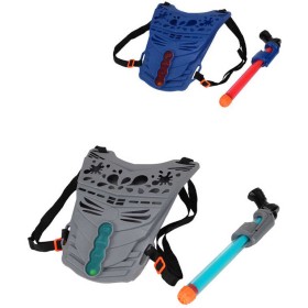 Pistole pumpovací na vodu 31cm set s vestou s ukazatelem skóre 2 barvy