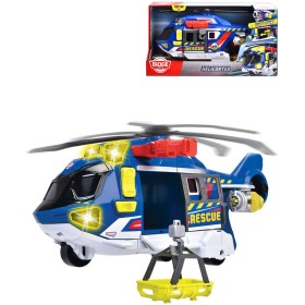 DICKIE Helikoptéra záchranářská 39cm funkční na baterie Světlo Zvuk