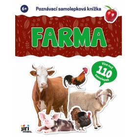 JIRI MODELS Poznávací samolepková knížka s kvízem Farma zvířátka