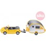 SIKU Auto Kabriolet VW New Beetle s karavanem