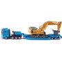 SIKU Tahač s nákladem MAN TG-A set s bagrem Liebherr 974 model 1:87 kov