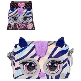 SPIN MASTER Purse Pets interaktivní metalická kabelka Zebra mrká na baterie Zvuk