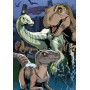 DINO Puzzle XL Jurský Svět 100 dílků neon skládačka 33x47cm svítí ve tmě