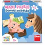 DINO Puzzle maxi baby První hraní Domácí zvířátka 47x33cm 15 dílků XL