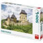 DINO Puzzle Hrad Karlštejn foto 500 dílků 47x33cm skládačka v krabici