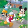 DINO Puzzle 3x55 dílků Mickey a Minnie sportovci 18x18cm skládačka 3v1