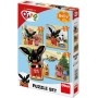 DINO Baby puzzle 12 dílků Bing a kamarádi 18x18cm skládačka 3v1 velké dílky