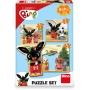 DINO Baby puzzle 12 dílků Bing a kamarádi 18x18cm skládačka 3v1 velké dílky
