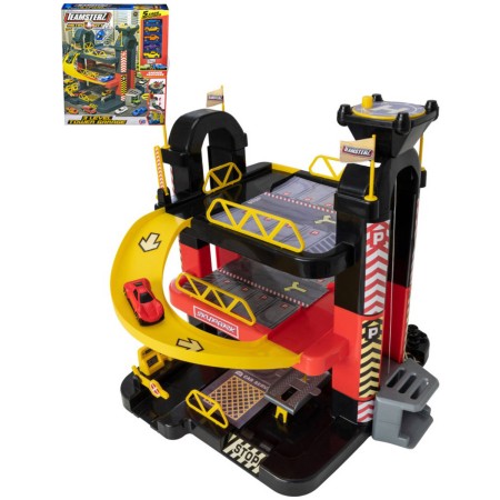 Teamsterz garáž dvoupatrová s výtahem herní set s 5 autíčky kov/plast