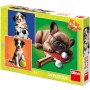 DINO Puzzle Psí sportovci 3x55 dílků 18x18cm skládačka