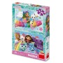DINO Puzzle Gábi na duze 2x48 dílků 26x18cm skládačka