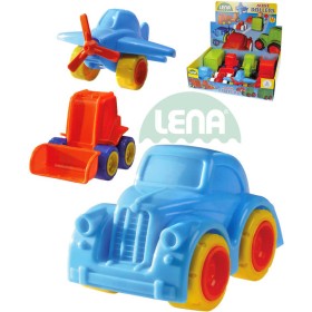 LENA Baby autíčko Mini Roller 11cm dopravní prostředky 8 druhů plast
