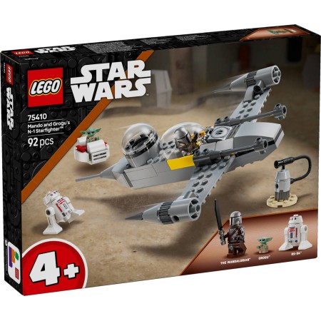LEGO STAR WARS Mando, Grogu a stíhačka N-1 Starfighter 75410 STAVEBNICE