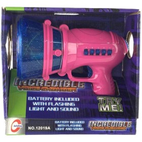 Měnič hlasu dětský zábavný party megafon na baterie Světlo Zvuk