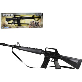 Puška policejní útočná 72cm černý samopal kovový M-118 v krabici