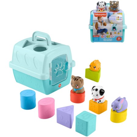 FISHER PRICE Baby vkládačka přepravní box se zvířátky pro miminko