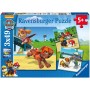 RAVENSBURGER Puzzle 3x49 dílků Tlapková patrola: Psí tým 21x21cm 3v1