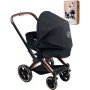 CYBEX Kočárek Black černý skládací 3v1 pro panenku miminko