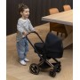 CYBEX Kočárek Black černý skládací 3v1 pro panenku miminko