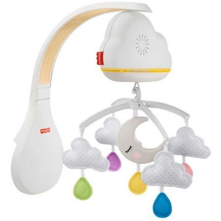 FISHER PRICE Baby kolotoč usínáček s mráčky na baterie Světlo Zvuk pro miminko