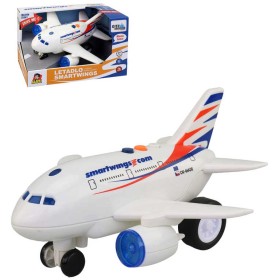 Letadlo Smartwings 20cm na setrvačník hlas posádky CZ na baterie Světlo Zvuk