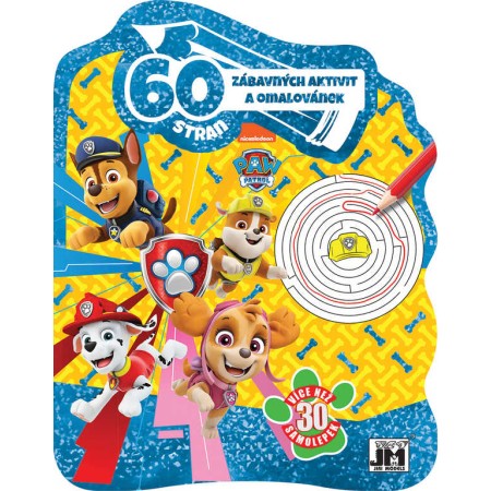 JIRI MODELS Sešit 60 aktivit Tlapková Patrola (Paw Patrol) set se samolepkami