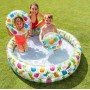 INTEX Nafukovací set bazén 132x28cm s míčem a plavacím kolem ananas do vody