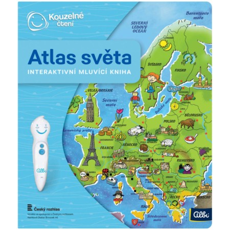 ALBI Kouzelné čtení Kniha interaktivní Atlas světa