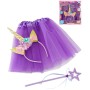 MAC TOYS KARNEVAL Jednorožec set sukýnka s čelenkou a hůlkou