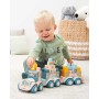 ECOIFFIER Abrick baby vláček se zvířátky herní set s kostkami 30ks plast