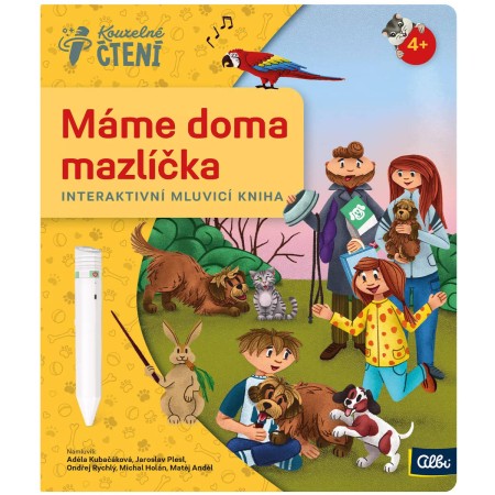 ALBI Kouzelné čtení Kniha interaktivní Máme doma mazlíčka