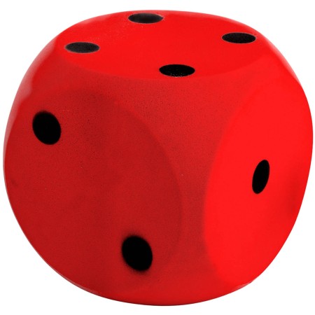 ANDRONI Kostka hrací soft měkká 10cm červená molitanová