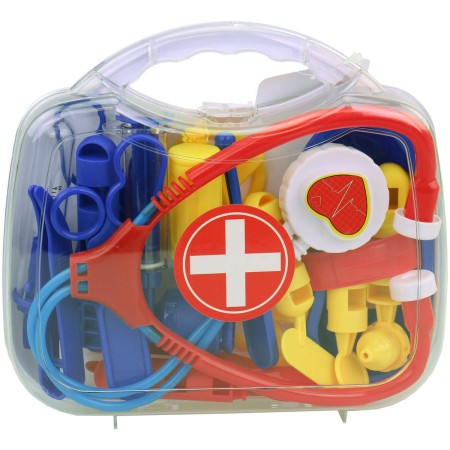 Doktor kufřík transparentní set dětské lékařské plastové potřeby