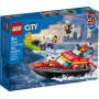 LEGO CITY Hasičská záchranná loď a člun 60373 STAVEBNICE