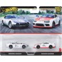 MATTEL HOT WHEELS Prémiový angličák set 2 auta Ford + Toyota kov