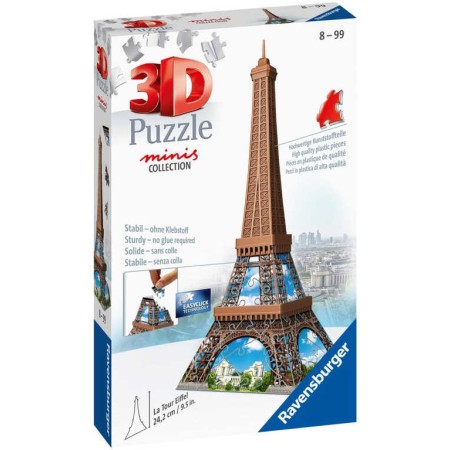 RAVENSBURGER Puzzle 3D Mini budova Eiffelova věž  54 dílků plast