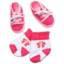 SIMBA set ponožky a botičky vel. 38-43 pro panenku New Born Baby 3 druhy