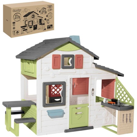 SMOBY Domeček zahradní s kuchyní rozšiřitelný set s doplňky na baterie Zvuk