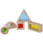 EICHHORN DŘEVO Montessori baby smyslové bloky set 5 tvarů